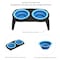 Pet Adobe Elevated Pet Bowls with Non-Slip Stand for Food and Water, Dogs / Cats 16-ounce Each, Blue 888442ELC - alternate 3